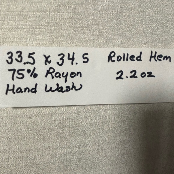 Metallic Asian print scarf 75% rayon rolled hem 3.5X34.5 NEW OR LIKE NEW - Picture 12 of 14